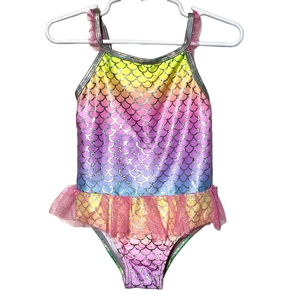 Freestyle Revolution Mermaid Print Bathing Suit Size 2T New Multicolor